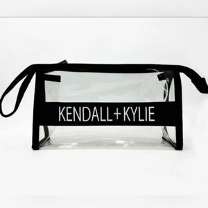 New Kendall & Kylie Clear Zip Cosmetic Pouch